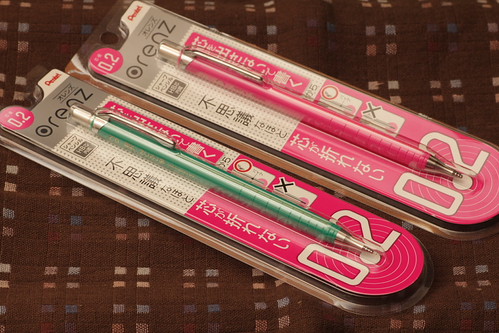 斷芯退散：Pentel Orenz 0.2 & Zebra Delguard